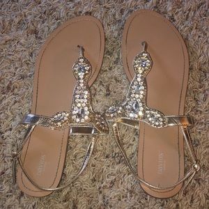 Size 11 Crystal Sandals from David’s Bridal!!